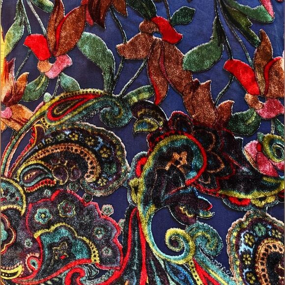 Johnny Was Velvet Long Sleeve Dress - Picture 15 of 17